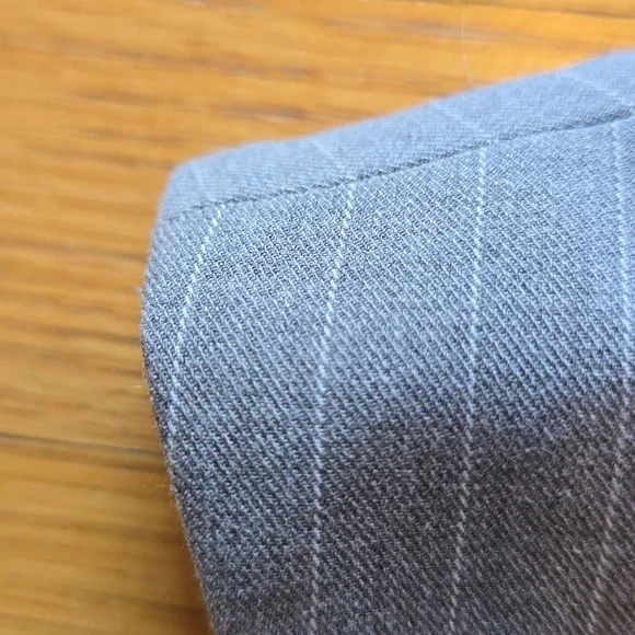 Heartloom, Light Gray Pinstripe Vest, EUC, Women's L - Picture 4 of 13